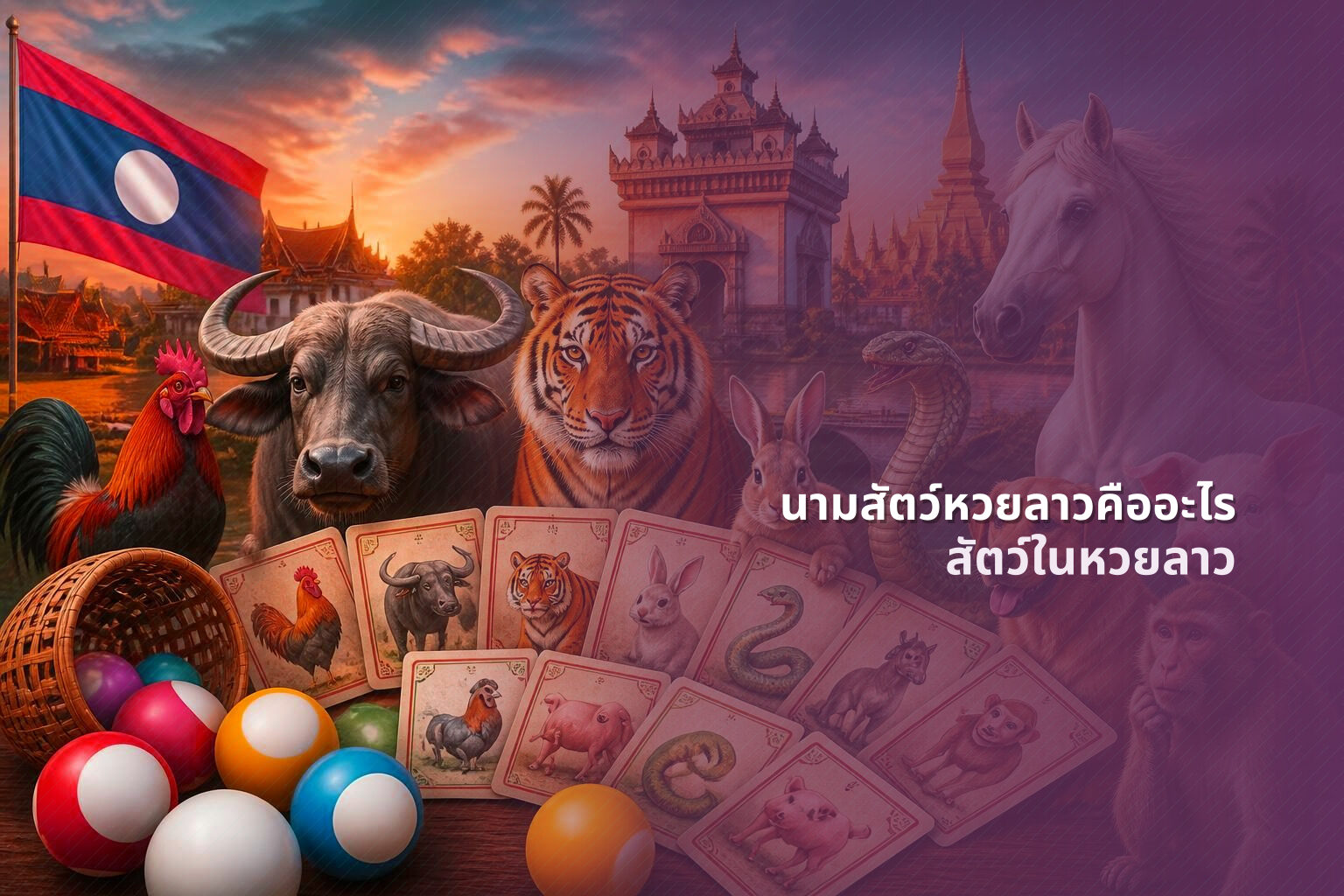 นามสัตว์หวยลาวคืออะไร สัตว์ในหวยลาว