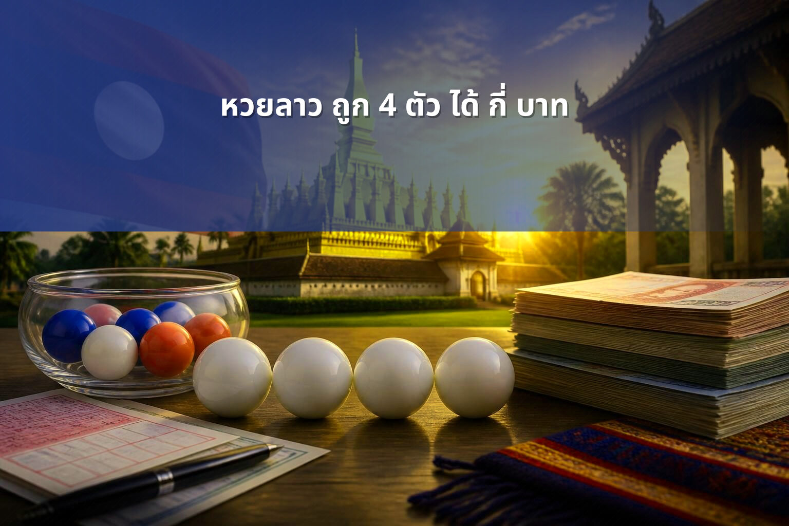 หวยลาว ถูก 4 ตัว ได้ กี่ บาท - หวยลาว