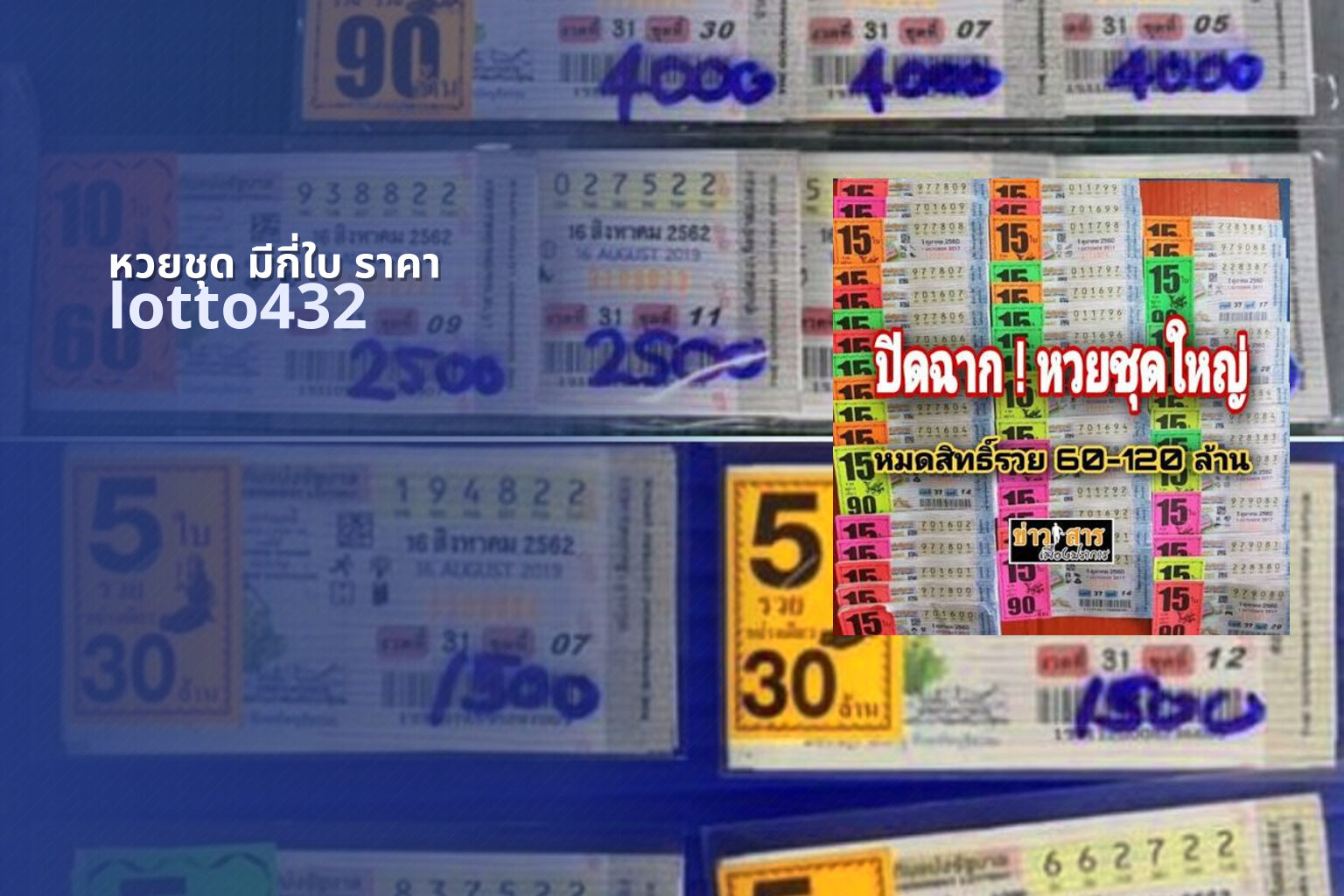 หวยชุด มีกี่ใบ ราคา - lottery set information