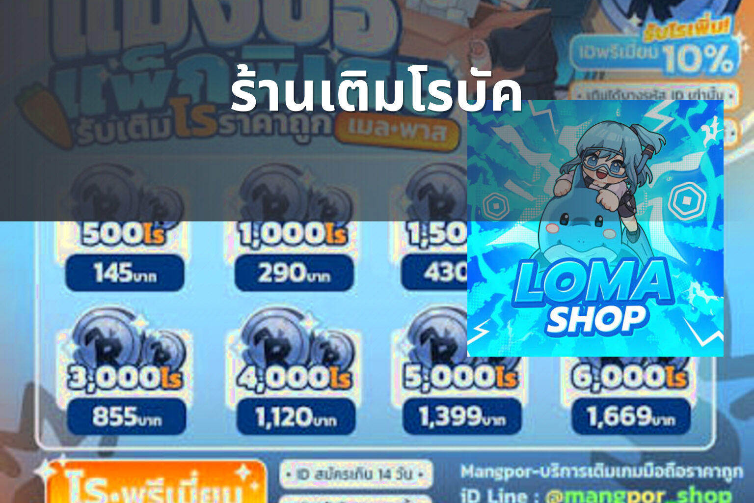 ร้านเติมโรบัค - in-game purchases