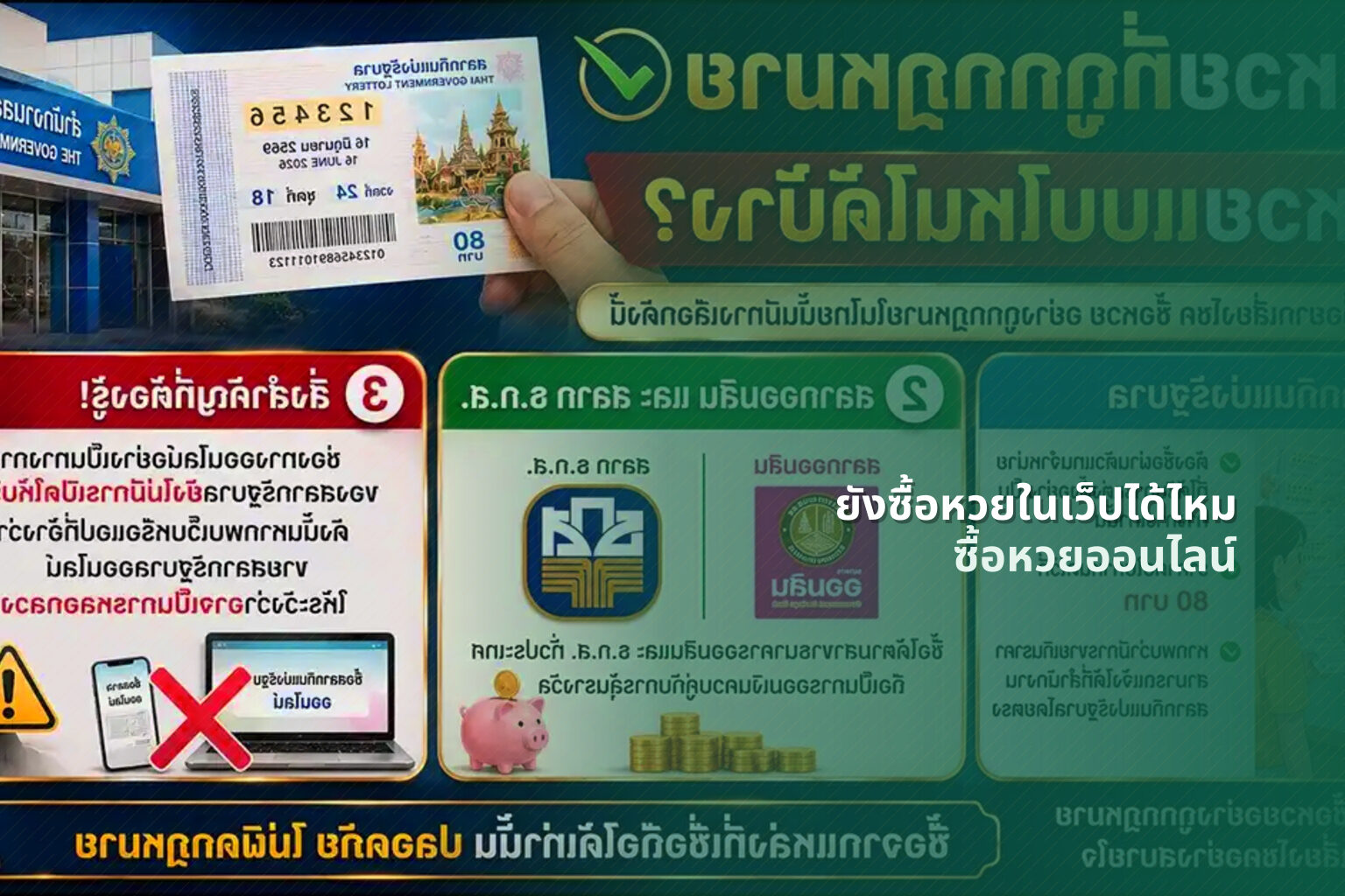 ยังซื้อหวยในเว็ปได้ไหม ซื้อหวยออนไลน์