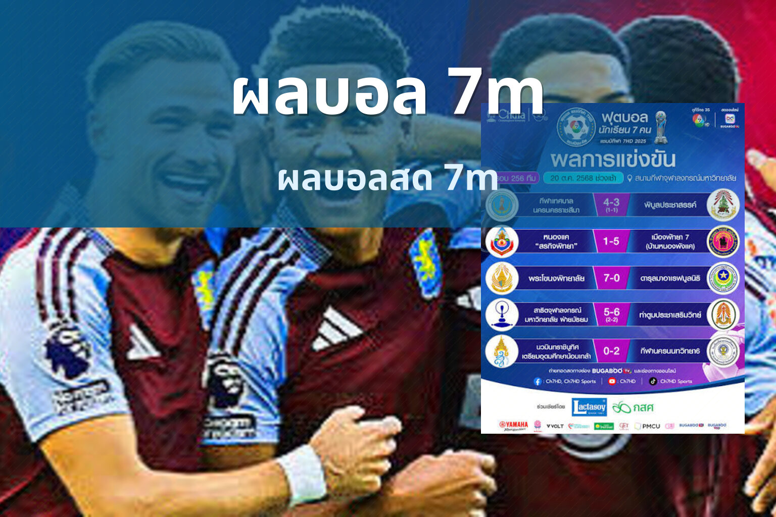 ผลบอล 7m - live match results