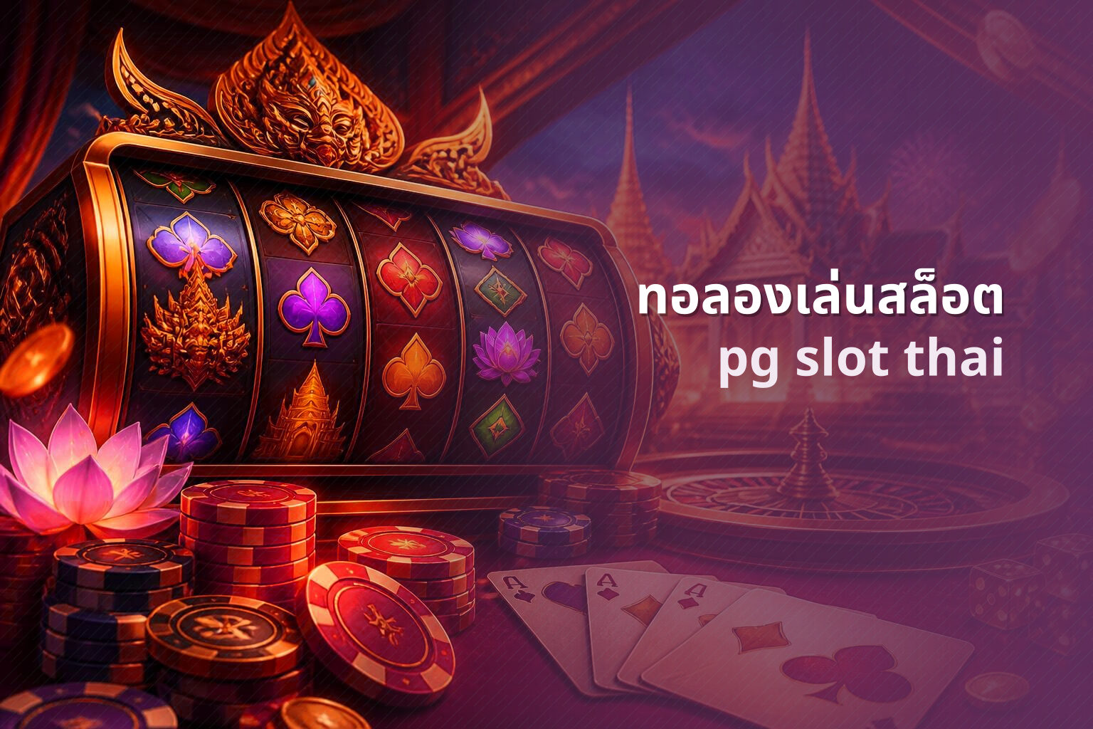 ทอลองเล่นสล็อต pg slot thai