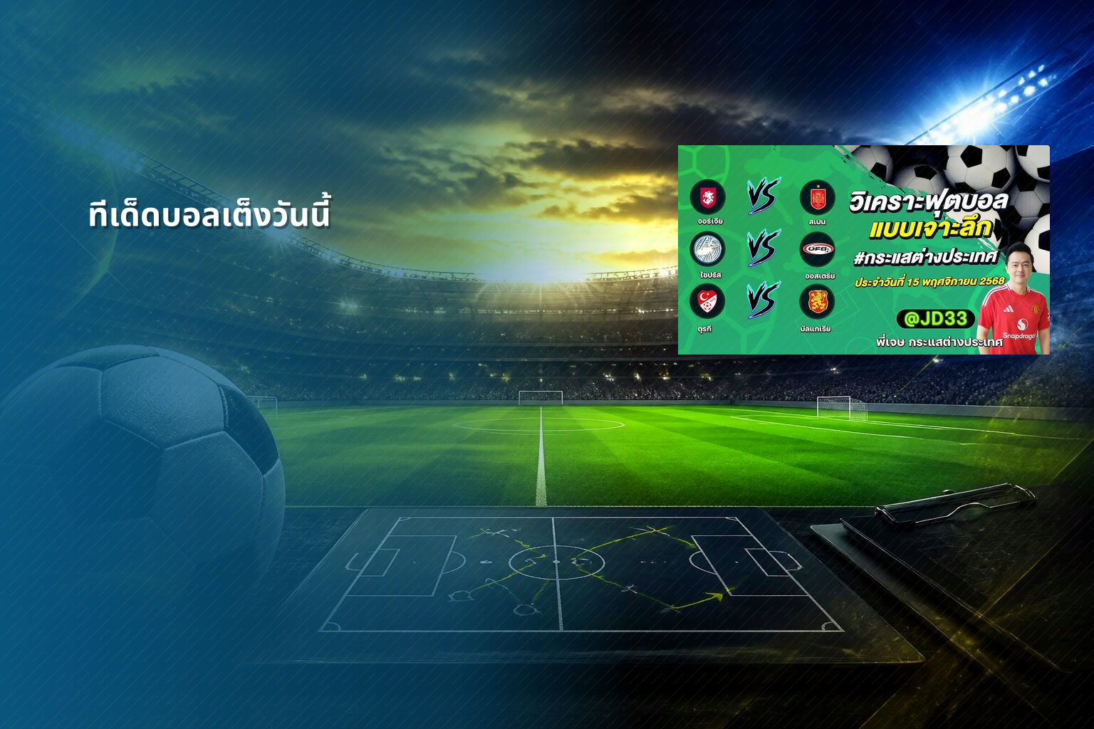 ทีเด็ดบอลเต็งวันนี้ - sports predictions