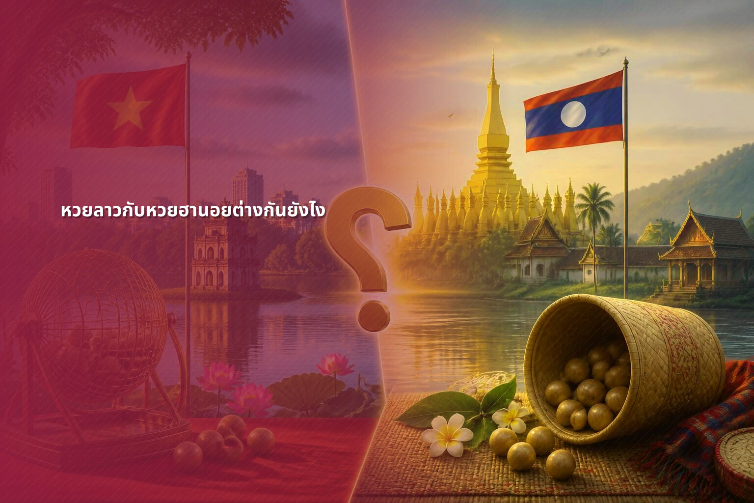 หวยลาวกับหวยฮานอยต่างกันยังไง - หวยลาว