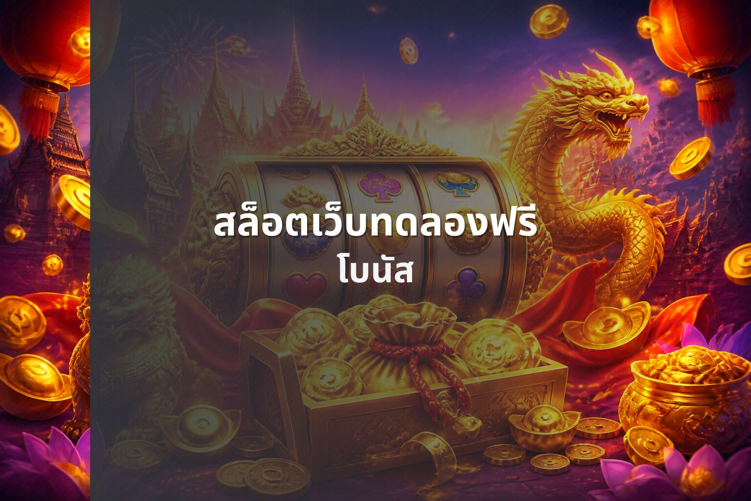 สล็อตเว็บทดลองฟรี โบนัส