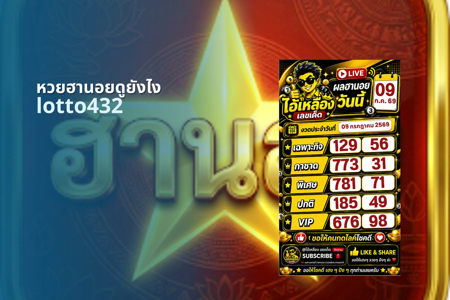 หวยฮานอยดูยังไง lotto432