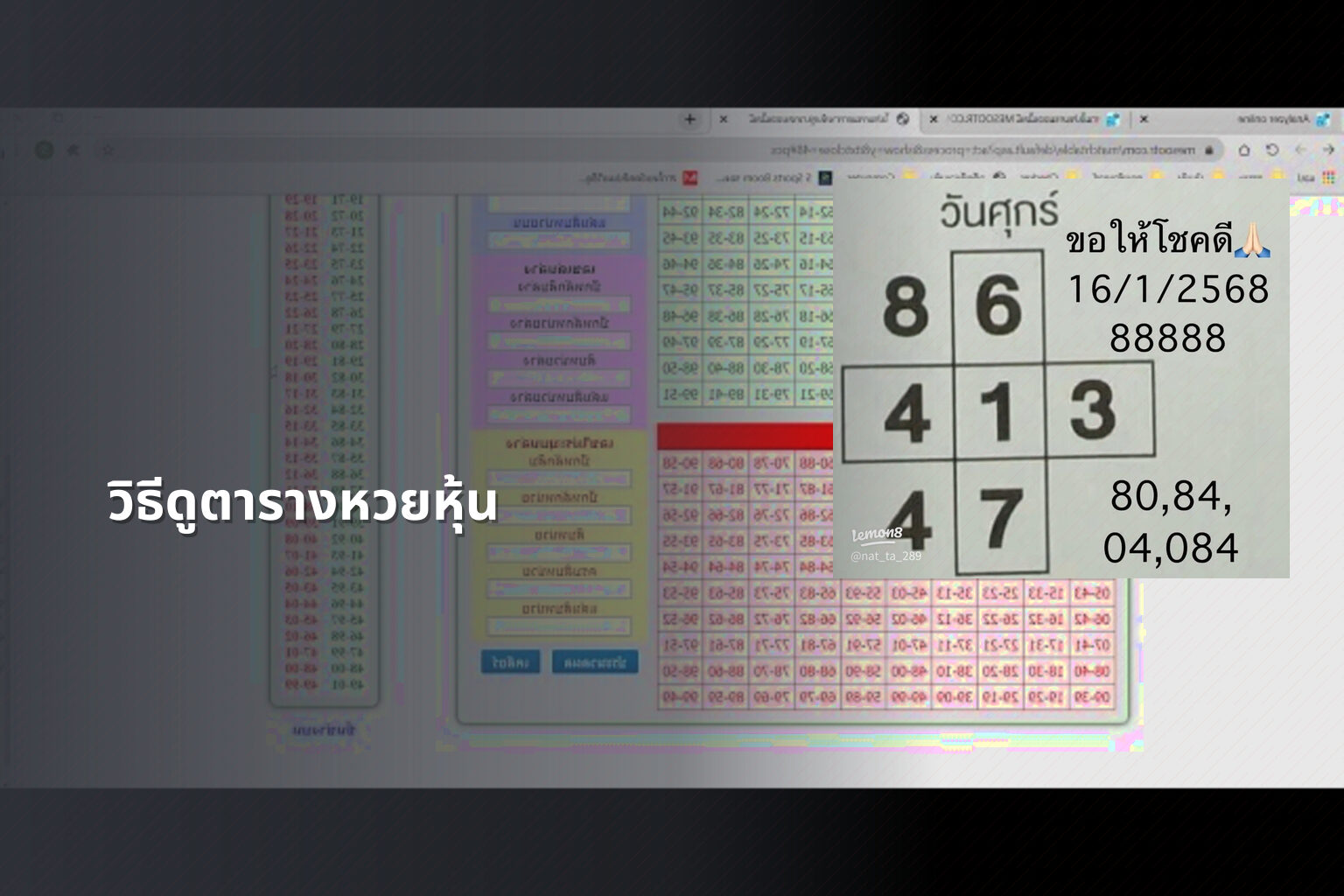 วิธีดูตารางหวยหุ้น - หวยหุ้น