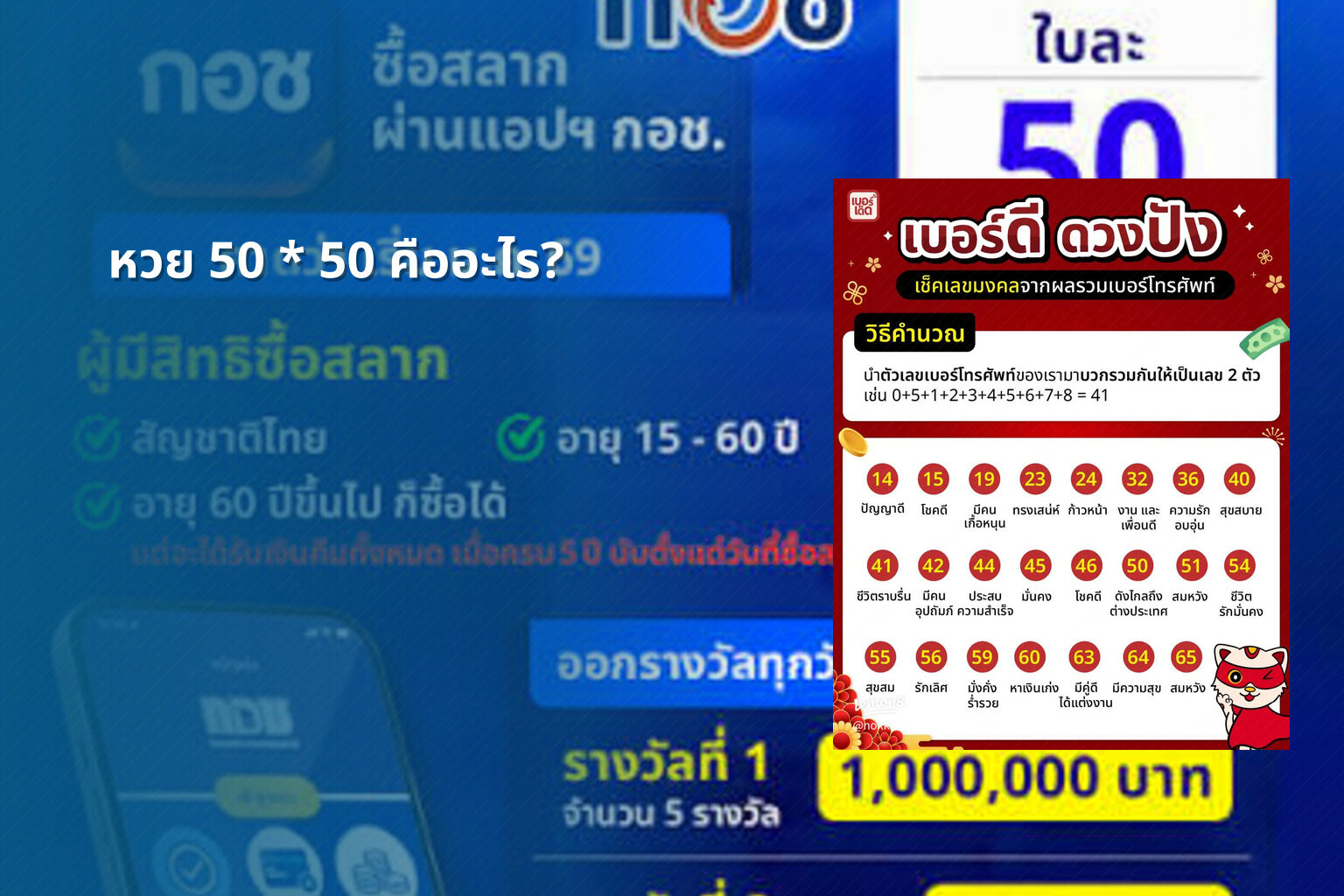 หวย 50 * 50 คืออะไร? - หวย