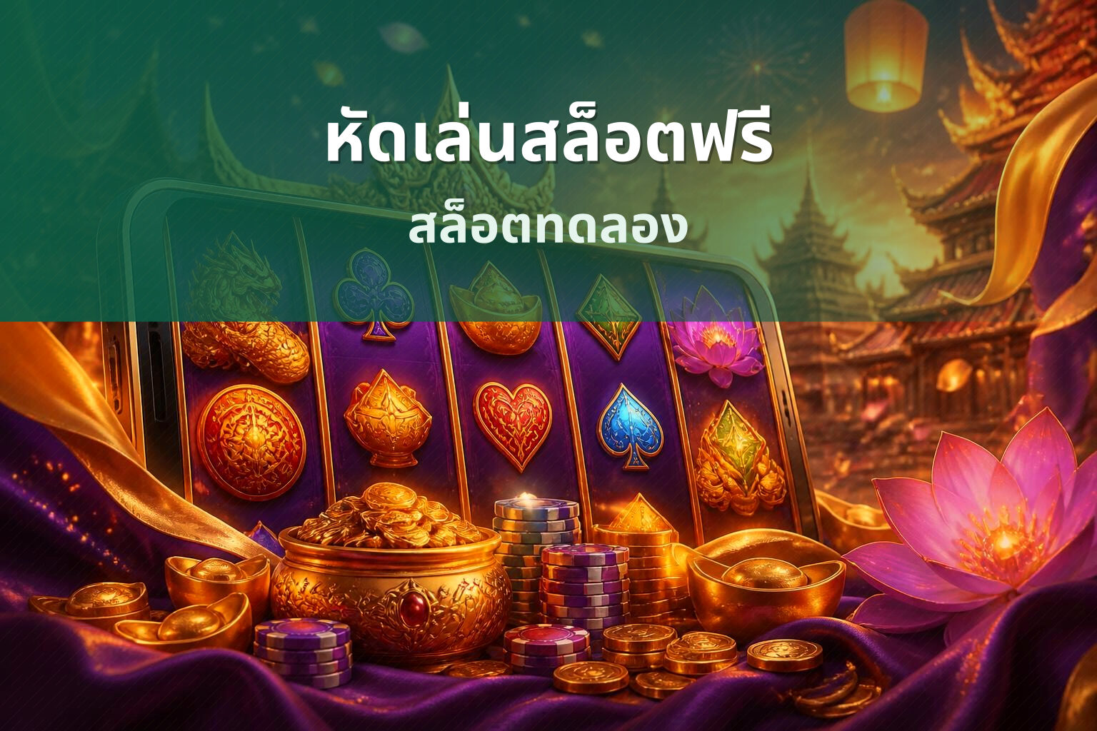 หัดเล่นสล็อตฟรี สล็อตทดลอง