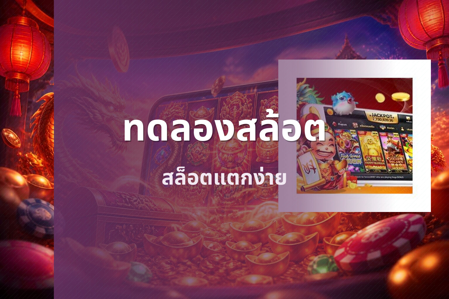 ทดลองสล้อต สล็อตแตกง่าย