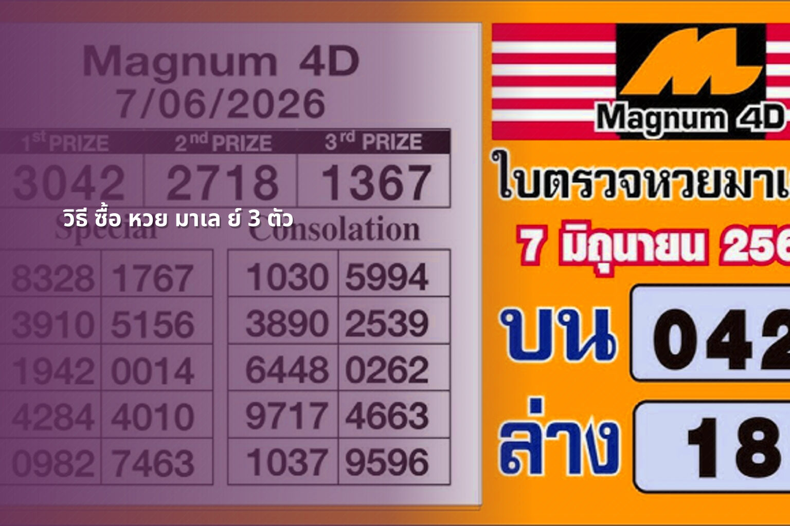 วิธี ซื้อ หวย มาเล ย์ 3 ตัว - หวยมาเลย์