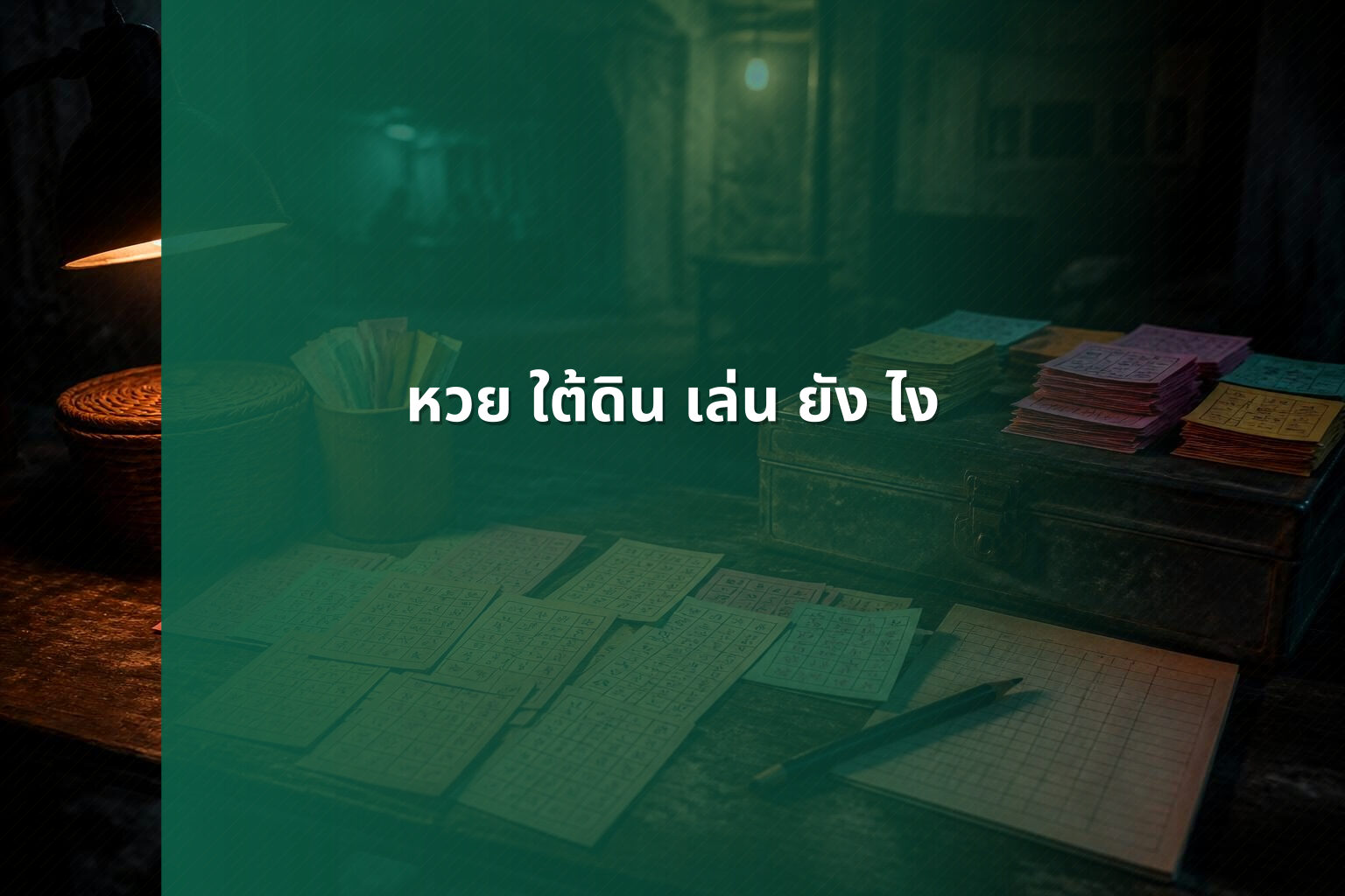 หวย ใต้ดิน เล่น ยัง ไง - หวยใต้ดิน