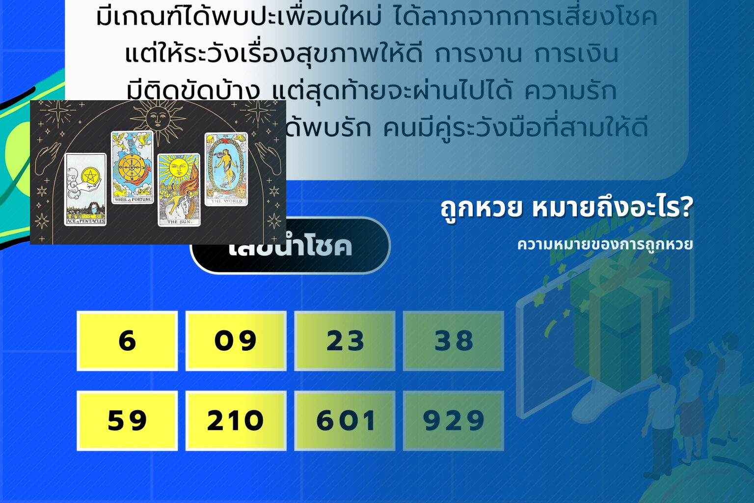 ถูกหวย หมายถึงอะไร? - lottery meaning