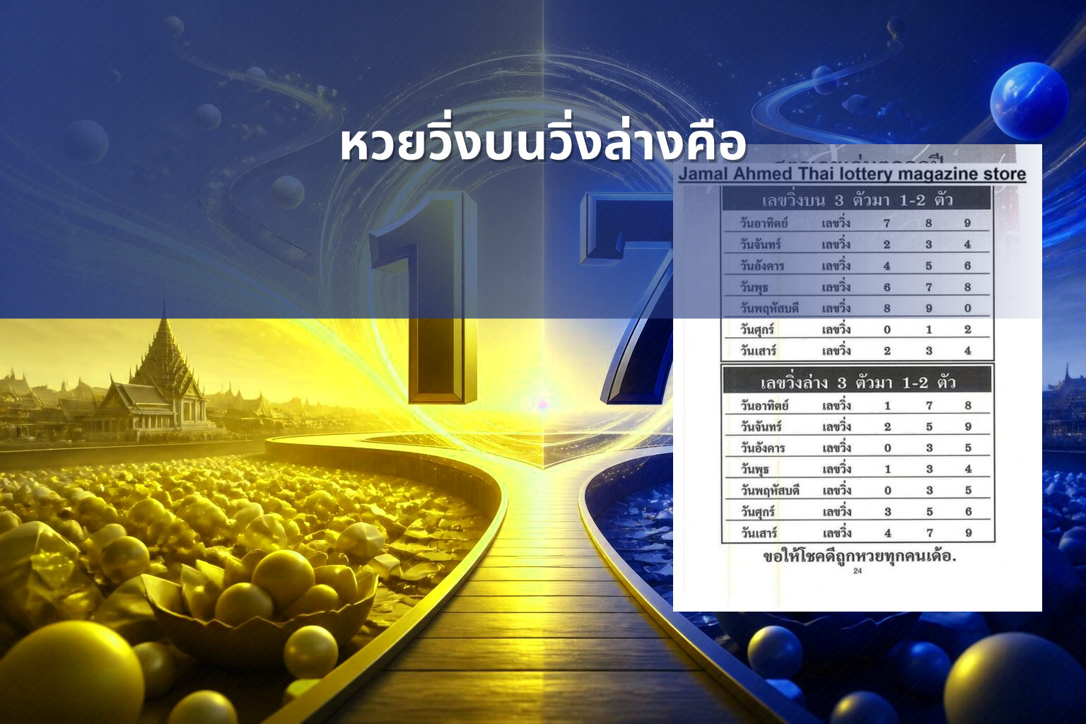หวยวิ่งบนวิ่งล่างคือ - หวย