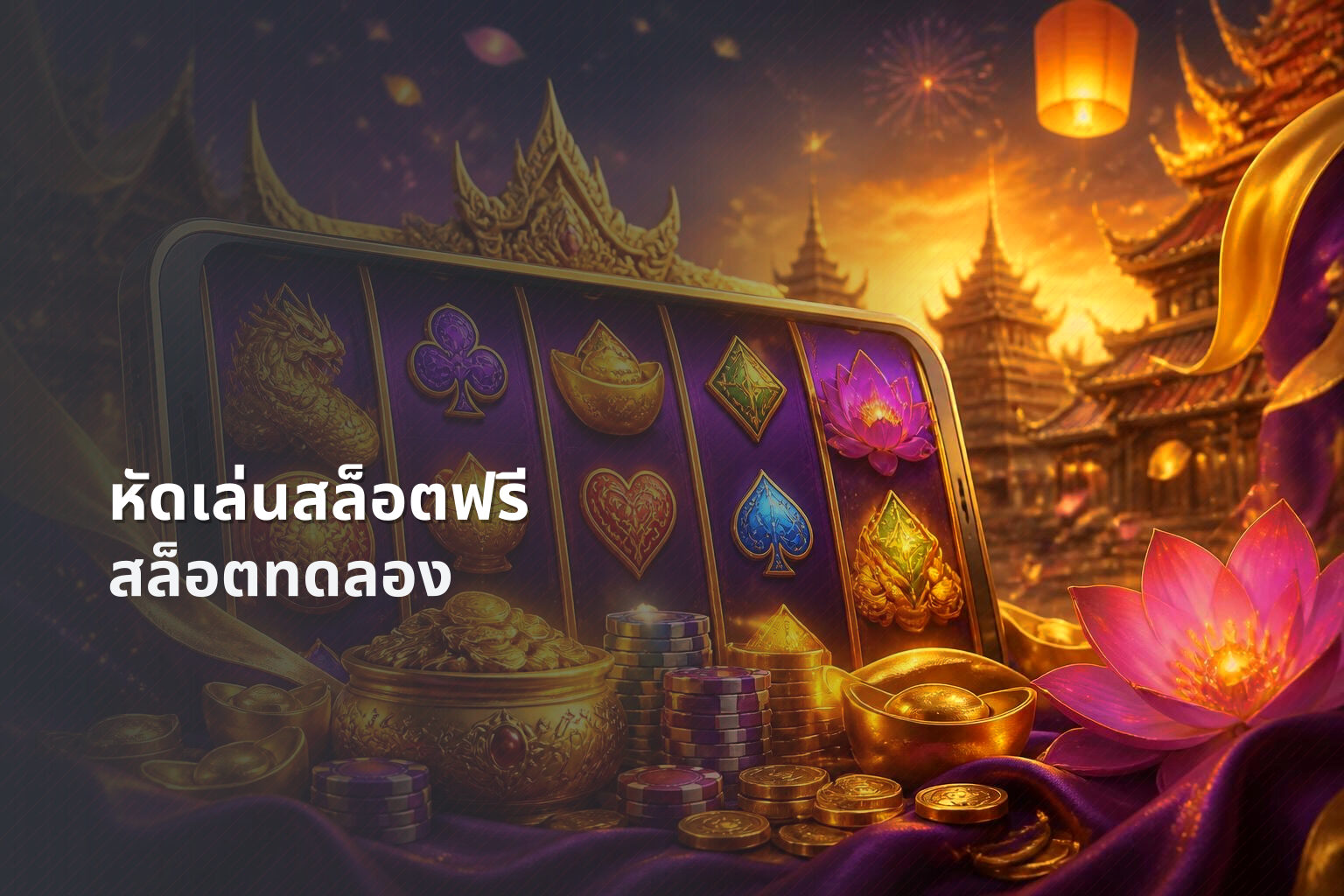 หัดเล่นสล็อตฟรี สล็อตทดลอง