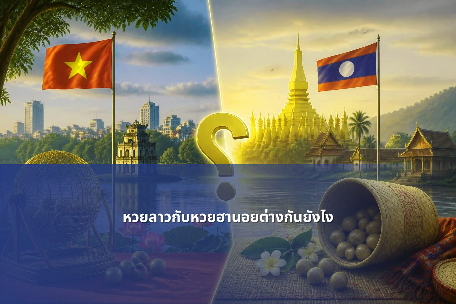 หวยลาวกับหวยฮานอยต่างกันยังไง - หวยลาว