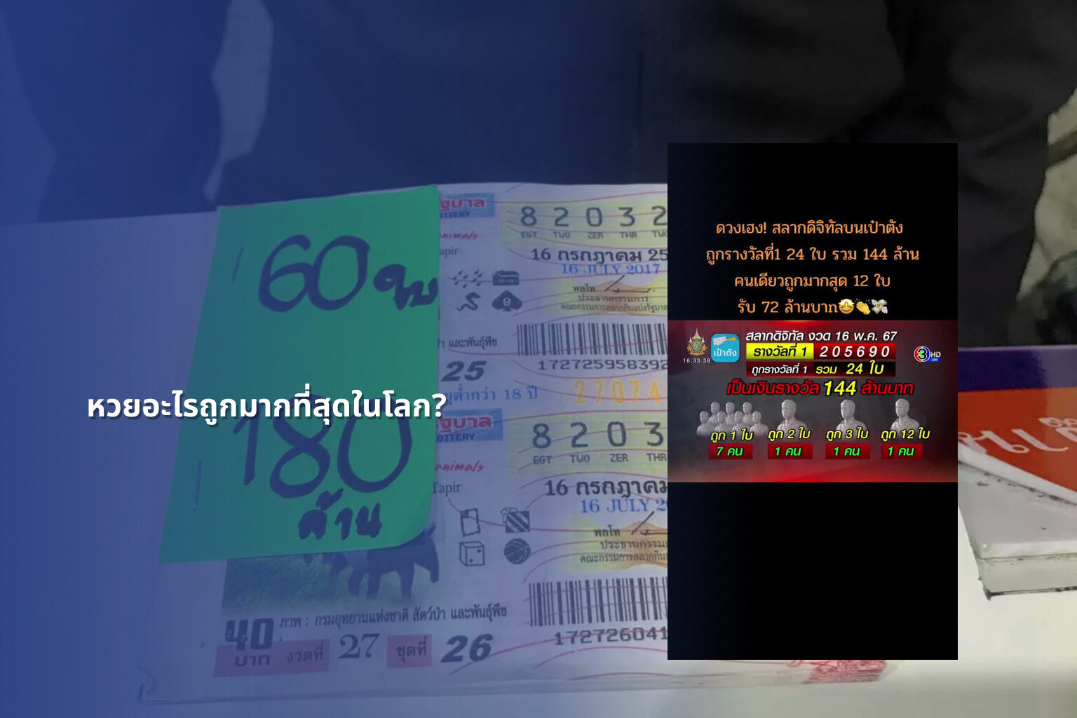 หวยอะไรถูกมากที่สุดในโลก? - หวย