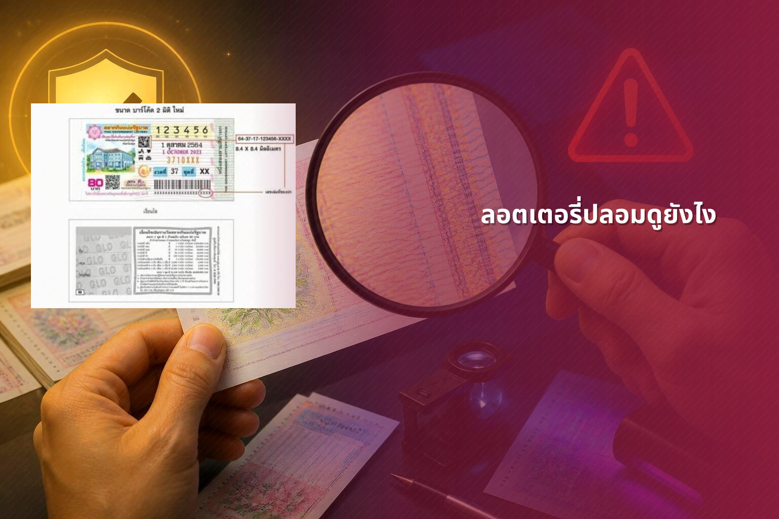 ลอตเตอรี่ปลอมดูยังไง - fake lottery tickets