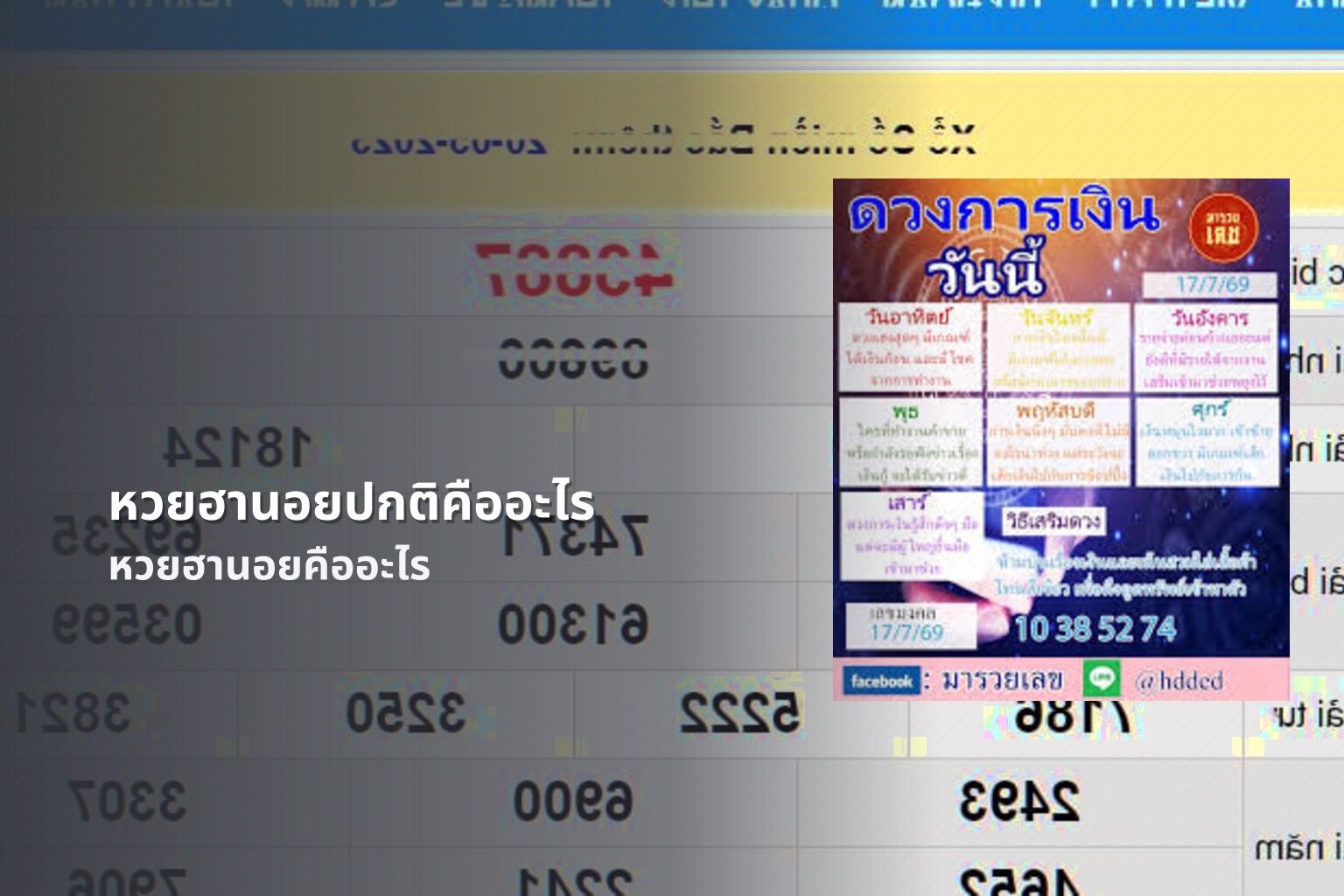 หวยฮานอยปกติคืออะไร หวยฮานอยคืออะไร