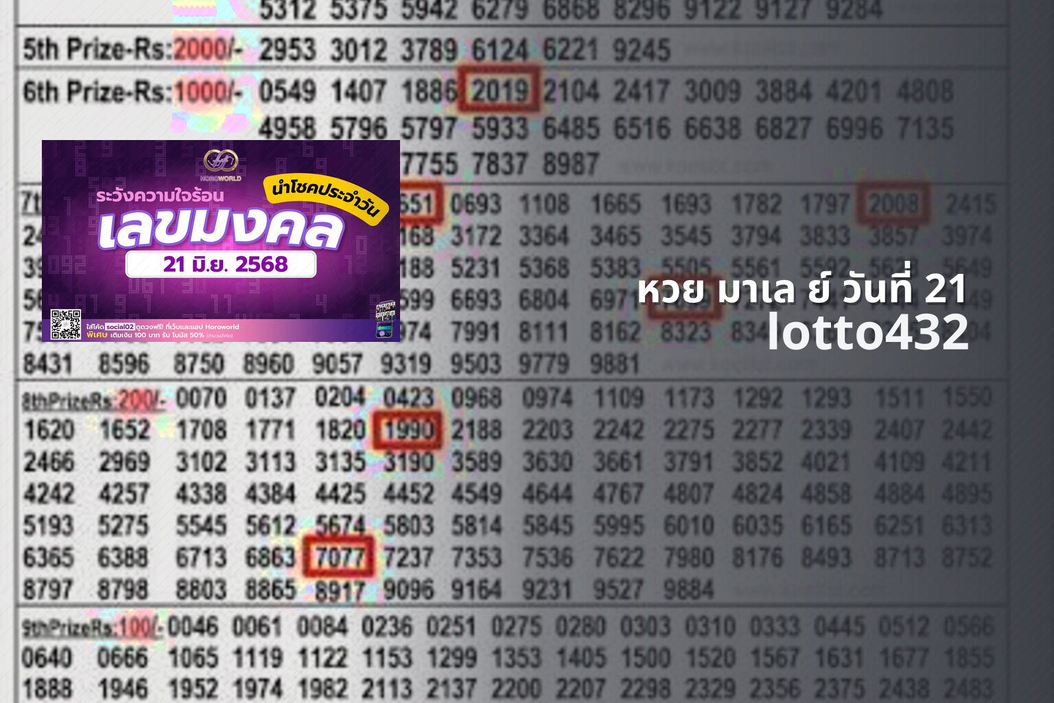 หวย มาเล ย์ วันที่ 21 - lottery date