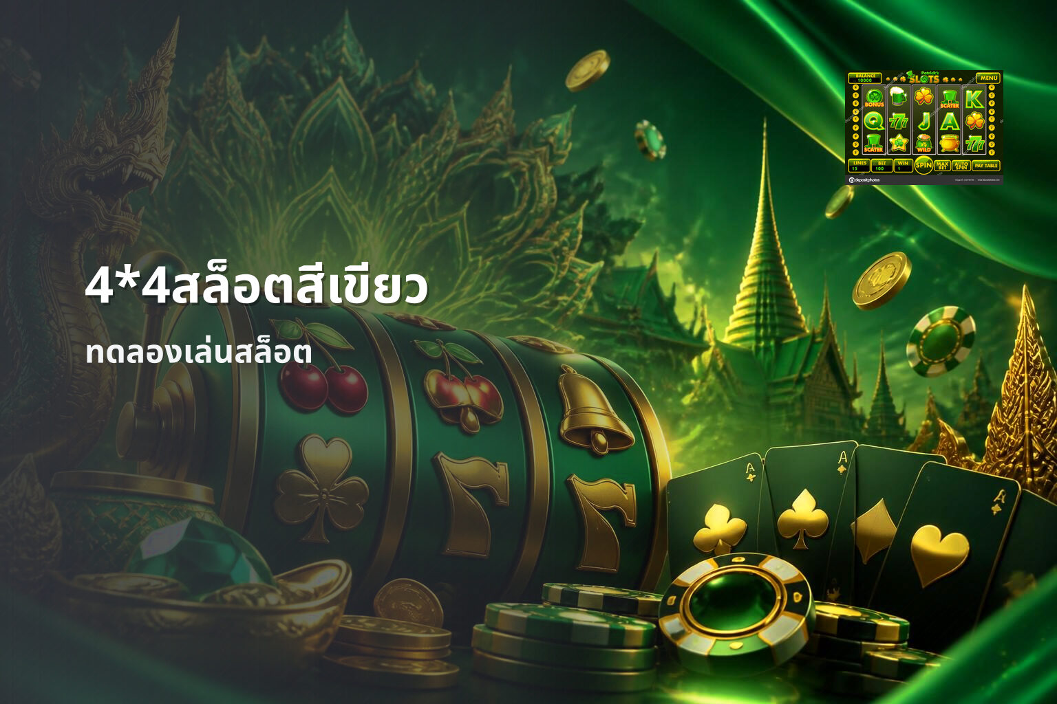 4*4สล็อตสีเขียว ทดลองเล่นสล็อต