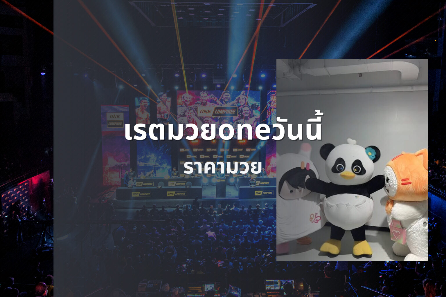 เรตมวยoneวันนี้ ราคามวย