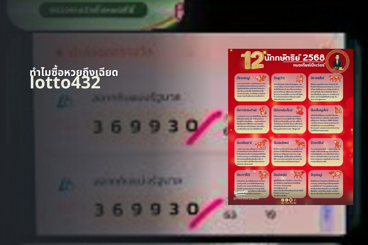 ทําไมซื้อหวยถึงเฉียด lotto432