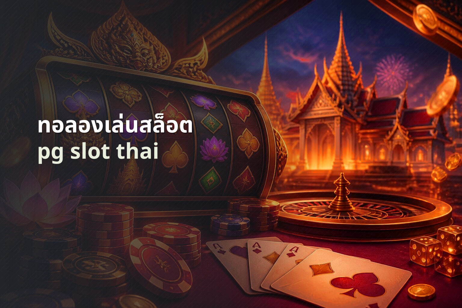ทอลองเล่นสล็อต pg slot thai