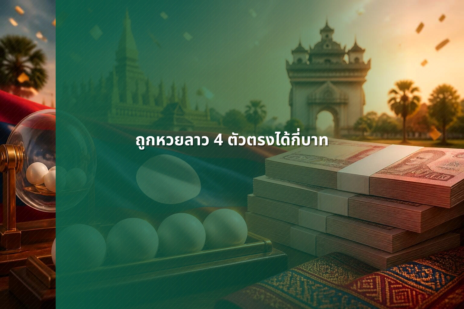 ถูกหวยลาว 4 ตัวตรงได้กี่บาท - หวยลาว