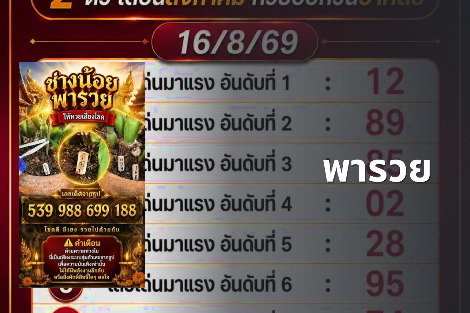 พารวย - lottery tips