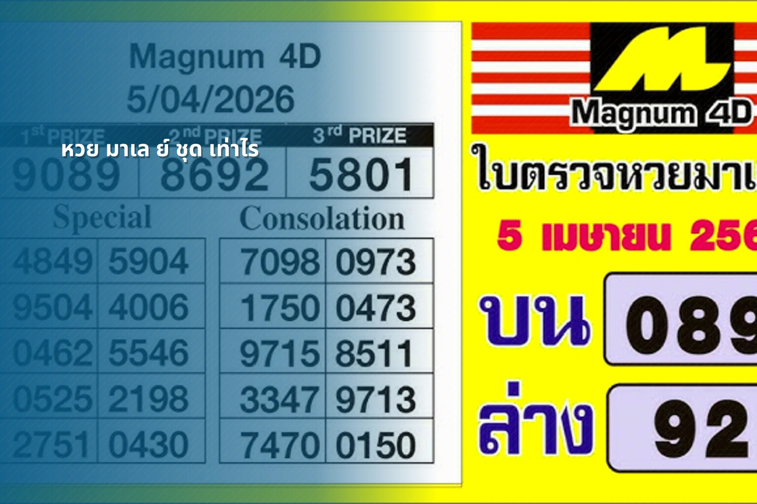 หวย มาเล ย์ ชุด เท่าไร - หวยมาเลย์