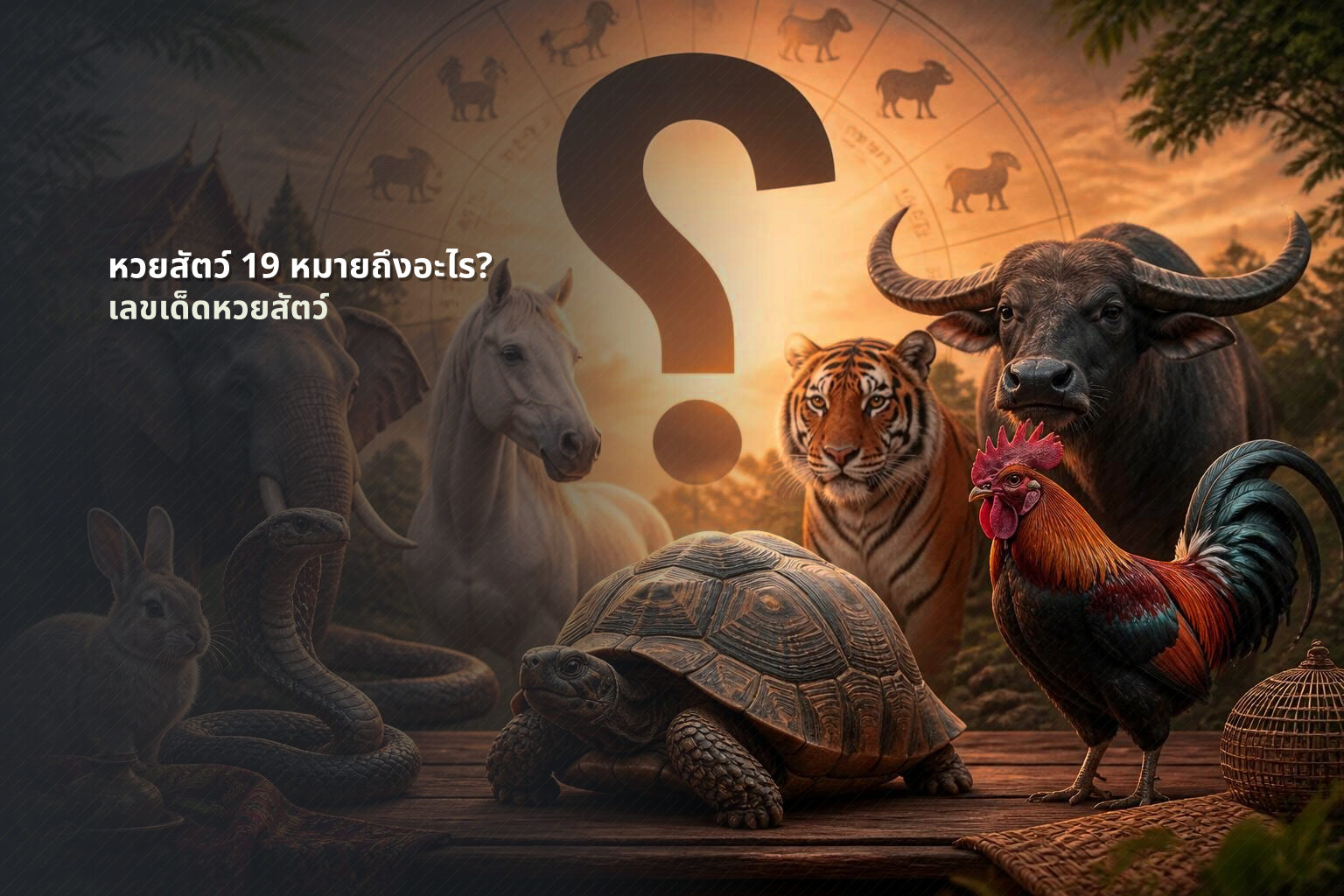 หวยสัตว์ 19 หมายถึงอะไร? - หวยสัตว์